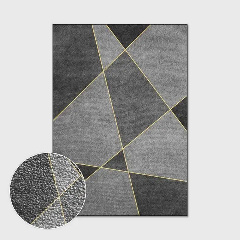 

Moroccan Area Rugs for Bedroom Bedside Floor Mat Nordic Geometry Print Family Washable Rug Home Kitchen Fixture Non-Slip Carpets