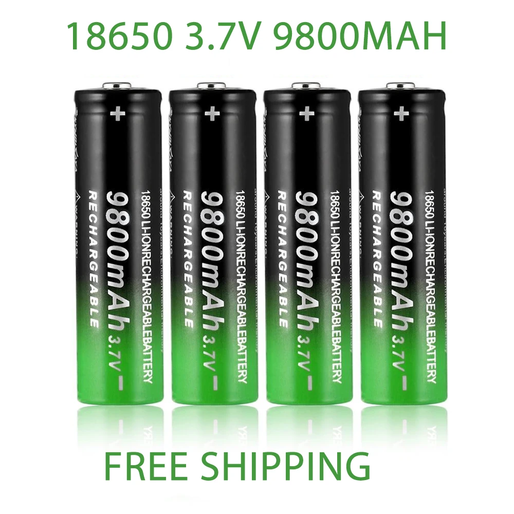 18650 Battery Rechargeable Battery 3.7V 18650 9800mAh Capacity Li-ion Rechargeable Battery For Flashlight Torch Battery+Charger
18650 Battery Rechargeable Battery 3.7V 18650 9800mAh Capacity Li-ion Rechargeable Battery For Flashlight Torch Battery+Charger