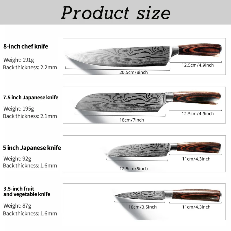 4pcs/set Kitchen Tools Knives Set Damascus Knife Sharpener Knife Meat Knife Household Kitchen Knife Multipurpose Knife
4pcs/set Kitchen Tools Knives Set Damascus Knife Sharpener Knife Meat Knife Household Kitchen Knife Multipurpose Knife