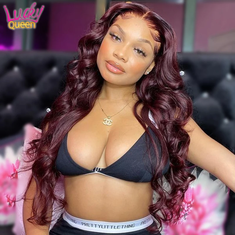 Transparent Malaysian Body Wave Wigs 99J Red Burgundy Human Hair Wigs Pre-Plucked Virgin Hair Lace Frontal Wigs For Women
Transparent Malaysian Body Wave Wigs 99J Red Burgundy Human Hair Wigs Pre-Plucked Virgin Hair Lace Frontal Wigs For Women