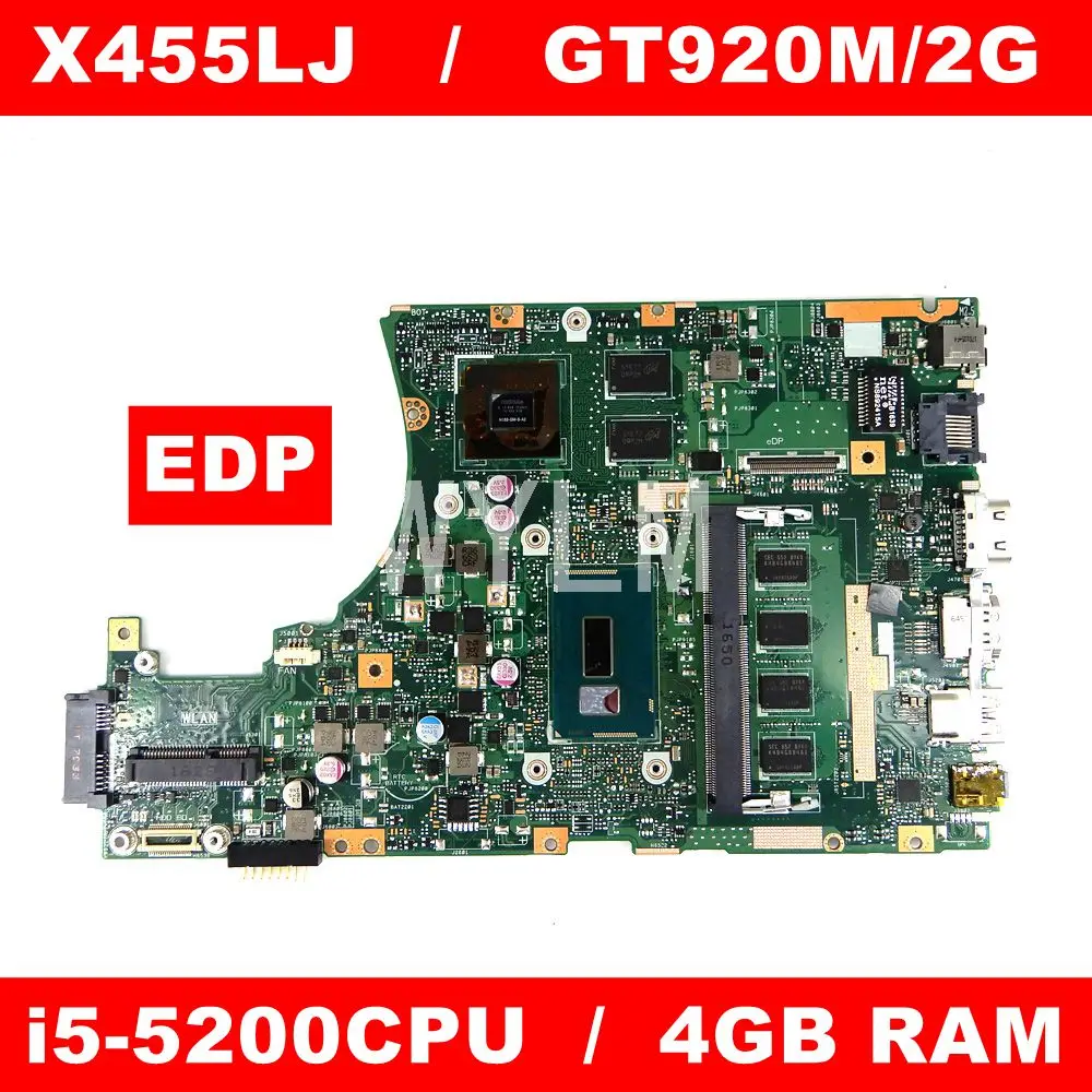 X455LJ I5-5200 Процессор 4G Оперативная память GT920M/ 2 ГБ Материнская плата ASUS X455L X455LD X455LJ X455LF X454L Материнская плата ноутбука испытания
X455LJ I5-5200 Процессор 4G Оперативная память GT920M/ 2 ГБ Материнская плата ASUS X455L X455LD X455LJ X455LF X454L Материнская плата ноутбука испытания