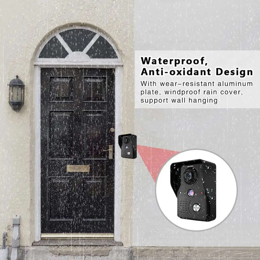 Visual Intercom Doorbell 7'' TFT LCD Wired Video Door Phone System Indoor Monitor 700TVL Outdoor IR Camera Support Unlock
Visual Intercom Doorbell 7'' TFT LCD Wired Video Door Phone System Indoor Monitor 700TVL Outdoor IR Camera Support Unlock