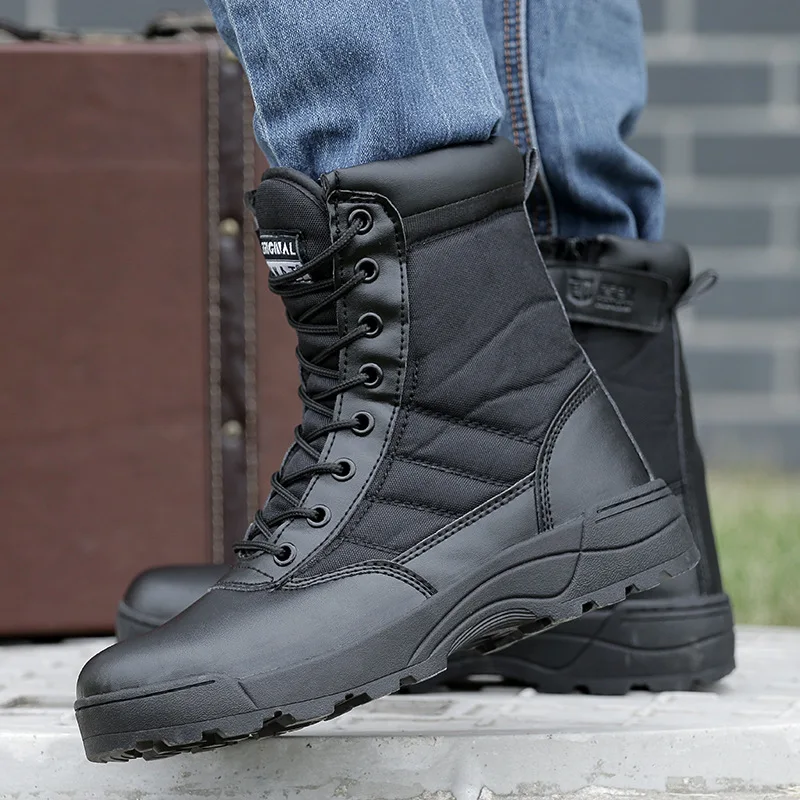 Men Desert Tactical Military Boots Mens Work Safty Shoes SWAT Army Boot Zapatos Ankle Lace-up Combat Boots 2020 New
Men Desert Tactical Military Boots Mens Work Safty Shoes SWAT Army Boot Zapatos Ankle Lace-up Combat Boots 2020 New
