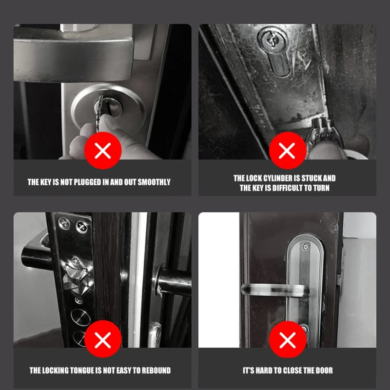 60ml Lock Lubricant Graphite Powder Interior Door Lock Maintenance Graphite Powder For Latches Hinges Sliding Surface
60ml Lock Lubricant Graphite Powder Interior Door Lock Maintenance Graphite Powder For Latches Hinges Sliding Surface