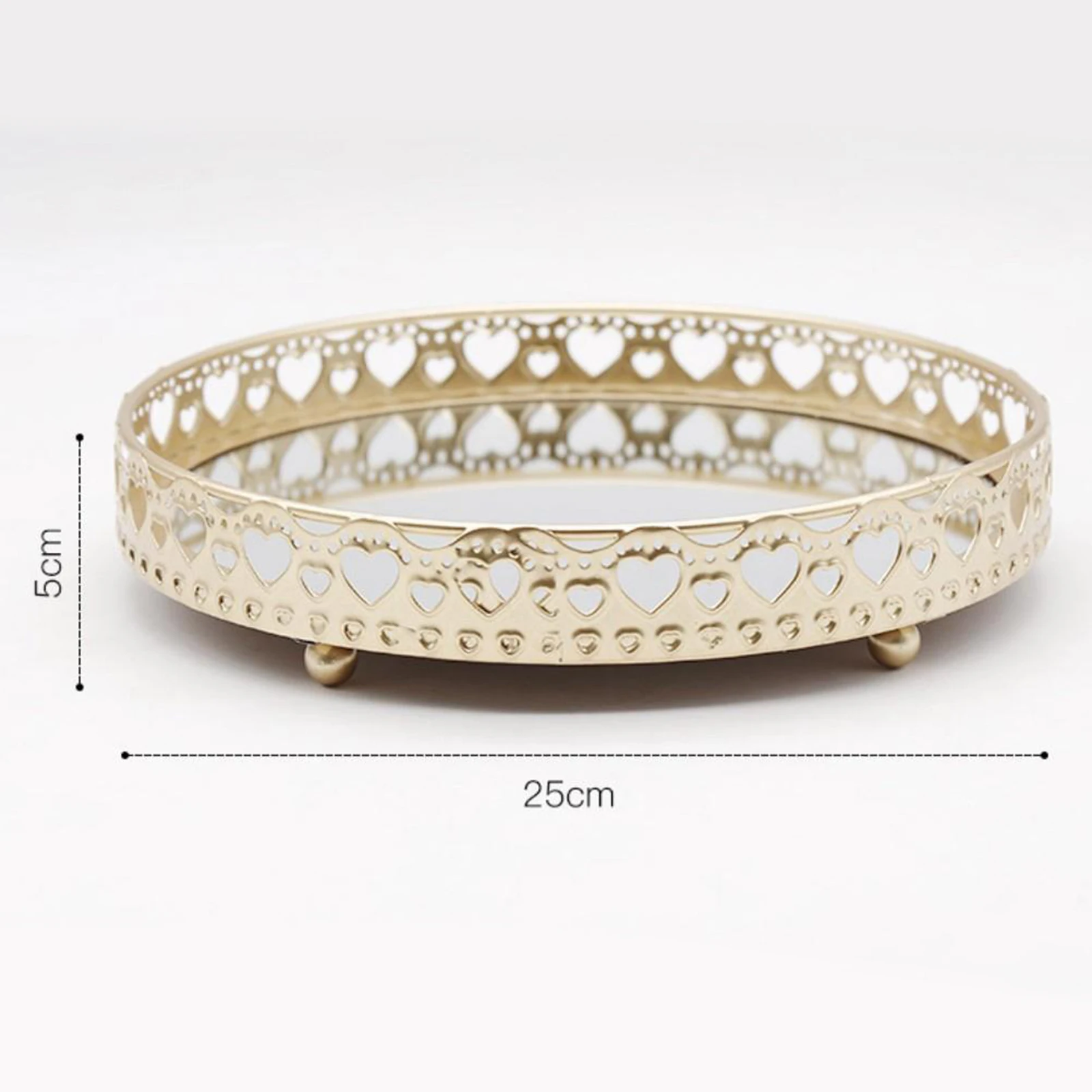 Tray Serving Mirror Jewelry Dish Storage Display Tray 25x25x5cm Heart
Tray Serving Mirror Jewelry Dish Storage Display Tray 25x25x5cm Heart