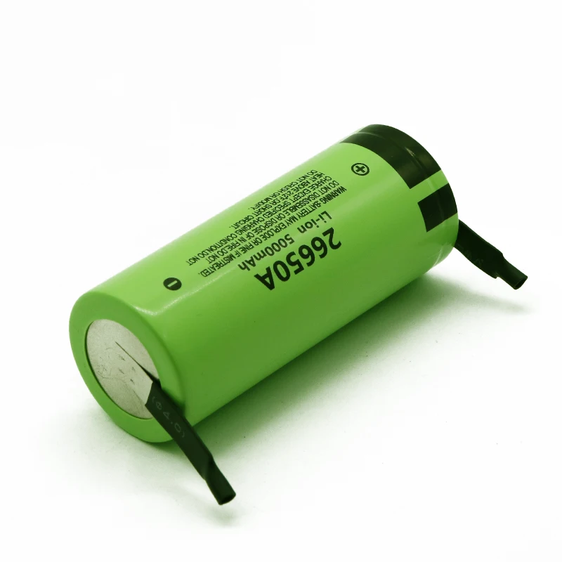 2021 100% Original New Battery For Panasonic 26650A 3.7V 5000mAh High Capacity 26650 Li-ion Rechargeable Batteries+DIY Nickel
2021 100% Original New Battery For Panasonic 26650A 3.7V 5000mAh High Capacity 26650 Li-ion Rechargeable Batteries+DIY Nickel