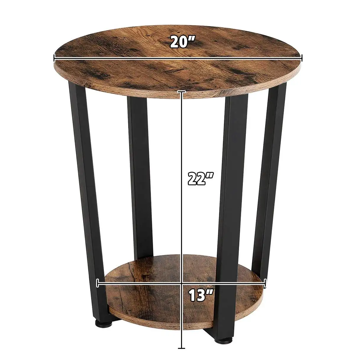 Douxlife 2-Tier Round Coffee Table Sofa Side Table with Storage Shelf Metal Frame Nightstand Small Desk Living Room Furniture
Douxlife 2-Tier Round Coffee Table Sofa Side Table with Storage Shelf Metal Frame Nightstand Small Desk Living Room Furniture