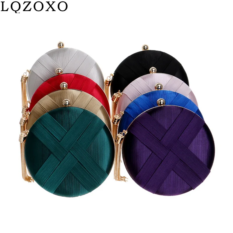 Circular Shaped Women Evening Bags Criss Cross Shoulder Chain Handbags Party Wedding Tassel Clutches Purse Bags
Circular Shaped Women Evening Bags Criss Cross Shoulder Chain Handbags Party Wedding Tassel Clutches Purse Bags