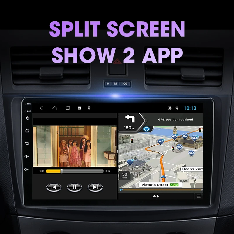 4G + 64G 2 Din Android 10 0 автомобильный Радио мультимедийный видео плеер GPS навигация для
