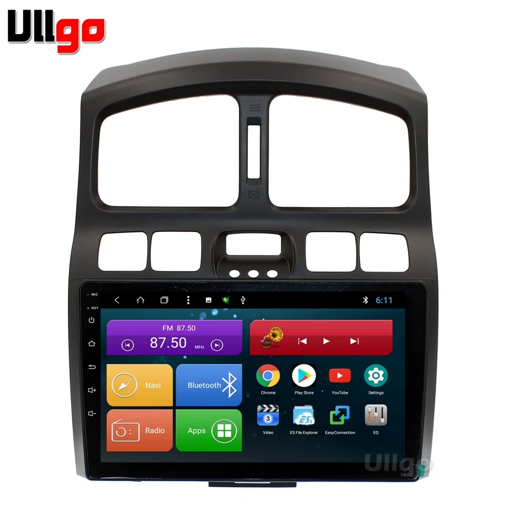 Головное устройство для Hyundai Santa Fe 4 + 64 ГБ 8 ядер 9 дюймов Android 1 DVD GPS с RDS BT Mirrorlink 2001