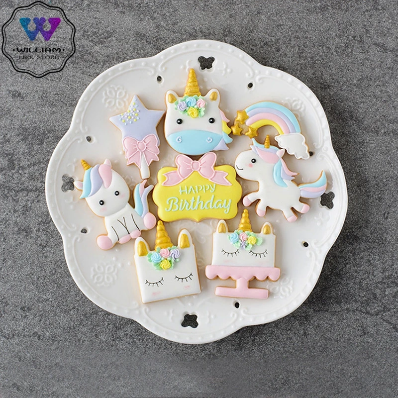 8pcs/set Cute Innovative Unicorn Cookie Cutter DIY Fondant Chocolate Cake Embossing Stencil Mold Biscuit Mold Baking Tool
8pcs/set Cute Innovative Unicorn Cookie Cutter DIY Fondant Chocolate Cake Embossing Stencil Mold Biscuit Mold Baking Tool