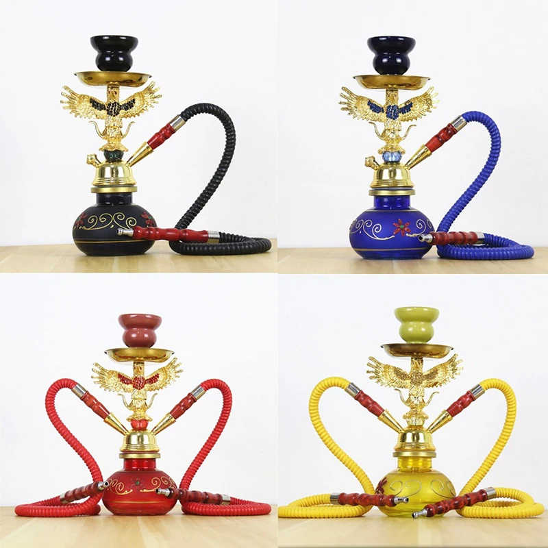 High Quality Glass Hookah Set Eagle Design With Chicha Ceramic Bowl Charcoal Tray Double Hose Narguile Complete For Bar Shisha
High Quality Glass Hookah Set Eagle Design With Chicha Ceramic Bowl Charcoal Tray Double Hose Narguile Complete For Bar Shisha