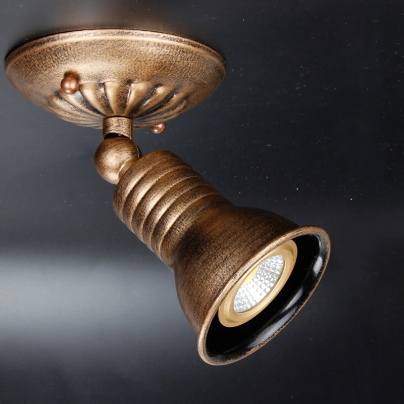 Vintage ceiling Spot light Industrial Retro spotlight Surface Mounted Led Rustic Bronze Spots Lamp Aisle hallway Home Lighting
Vintage ceiling Spot light Industrial Retro spotlight Surface Mounted Led Rustic Bronze Spots Lamp Aisle hallway Home Lighting