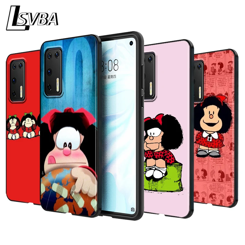 Coque Mafalda cartoon Silicone Phone Case for Huawei P30 P20 P40 Lite E Pro P Smart Z Plus 2019 P10 P9 Lite Black Cover
Coque Mafalda cartoon Silicone Phone Case for Huawei P30 P20 P40 Lite E Pro P Smart Z Plus 2019 P10 P9 Lite Black Cover