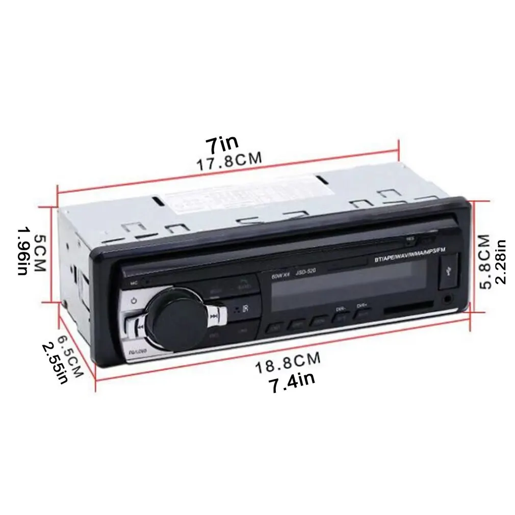 Autoradio Car Stereo Radio FM Aux Input Receiver USB JSD-520 12V In-dash 1 Din Car MP3 Multimedia Player
Autoradio Car Stereo Radio FM Aux Input Receiver USB JSD-520 12V In-dash 1 Din Car MP3 Multimedia Player