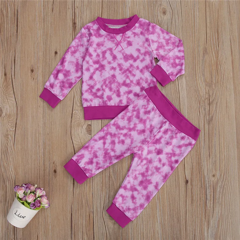 Newborn Baby Boys Girls Tie-dye Printed Clothes Set 2Pcs Tracksuit Autumn Long Sleeve Tops Tee Pants Baby Outfits 0-24M
Newborn Baby Boys Girls Tie-dye Printed Clothes Set 2Pcs Tracksuit Autumn Long Sleeve Tops Tee Pants Baby Outfits 0-24M