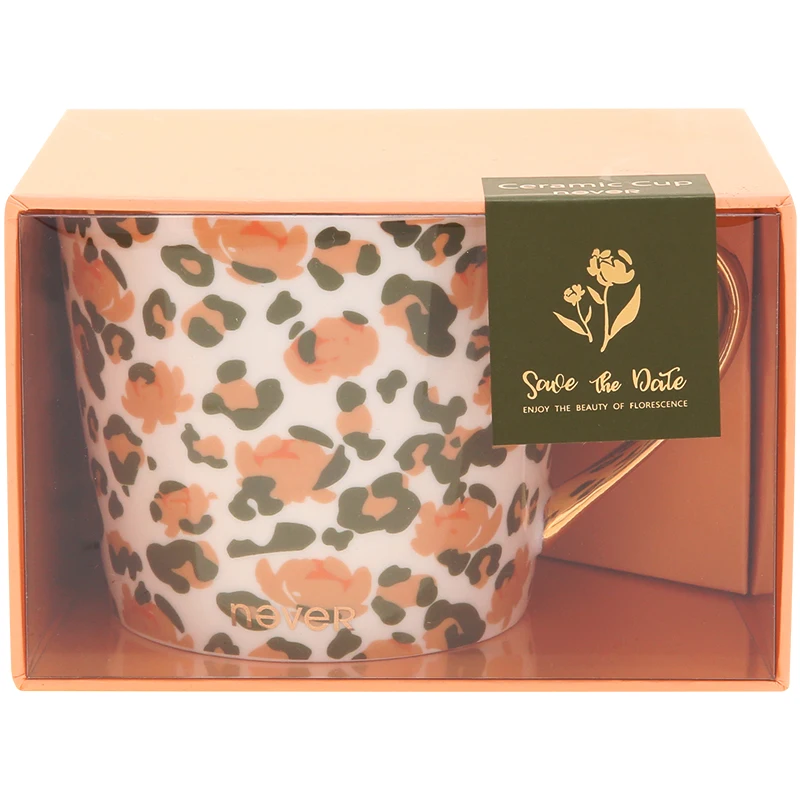 Never Leopard Grain Series Office Stationery Set Ceramic Mugs Cup Coffee Cup Business Teacher Girls Ladies Gift Supplies 300ml
Never Leopard Grain Series Office Stationery Set Ceramic Mugs Cup Coffee Cup Business Teacher Girls Ladies Gift Supplies 300ml