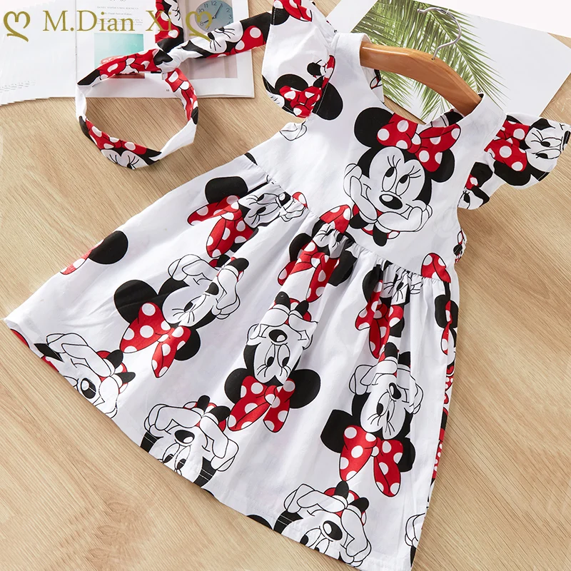 Baby Girls Clothes Summer Dress Flying Sleeve Newborn Infant Dresses Cotton Minnie Dress+Headband Toddler Dresses for Baby Girls
Baby Girls Clothes Summer Dress Flying Sleeve Newborn Infant Dresses Cotton Minnie Dress+Headband Toddler Dresses for Baby Girls