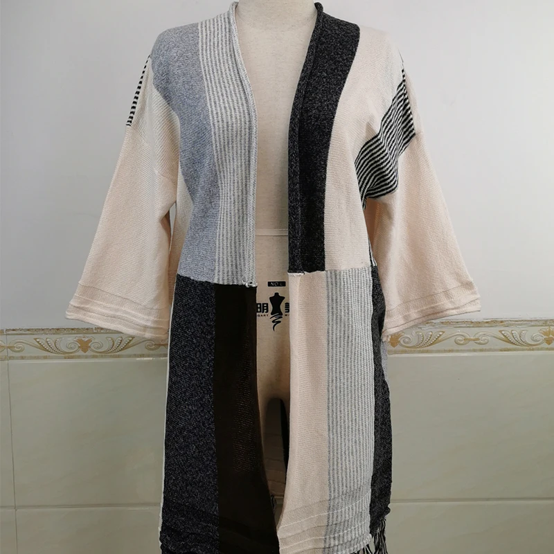 Loose Oversized Sweater Cardigan Female Clothes Patchwork Sleeve Long Outerwear Women Winter Big Size Jacket Coat 2021 NewCasual 
Loose Oversized Sweater Cardigan Female Clothes Patchwork Sleeve Long Outerwear Women Winter Big Size Jacket Coat 2021 NewCasual