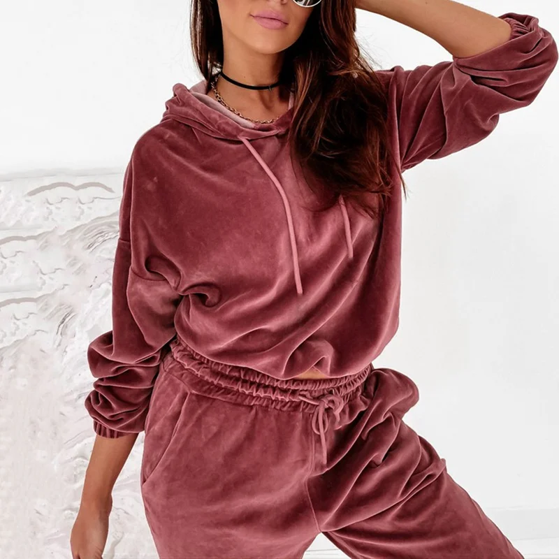 Two Piece Set Women Tracksuit Velour Women Velvet Set Woman Tracksuit Sets Autumn Top & Pants Velvet Suit Conjuntos De Mujer
Two Piece Set Women Tracksuit Velour Women Velvet Set Woman Tracksuit Sets Autumn Top & Pants Velvet Suit Conjuntos De Mujer