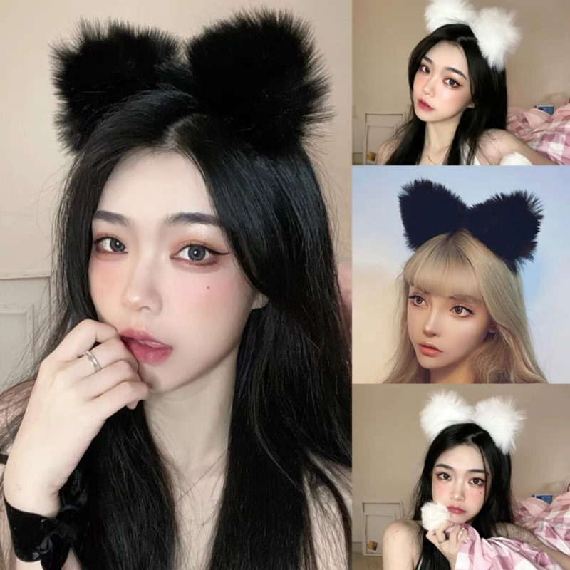 Fluffy Ear Anime Cosplay Hair Accessory Puffy Ears Charming Cat Headwear Simulated Lovely Headdress for Costume Party 68UA
Fluffy Ear Anime Cosplay Hair Accessory Puffy Ears Charming Cat Headwear Simulated Lovely Headdress for Costume Party 68UA