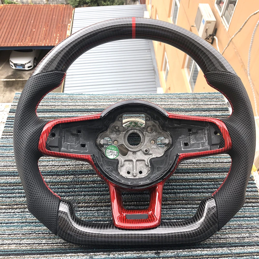 Replace Stylish Carbon Fiber Steering Wheel For Volkswagen VW Golf 7 GTI Golf R MK7 Jetta Passat Polo GTI 2014- 2018
Replace Stylish Carbon Fiber Steering Wheel For Volkswagen VW Golf 7 GTI Golf R MK7 Jetta Passat Polo GTI 2014- 2018
