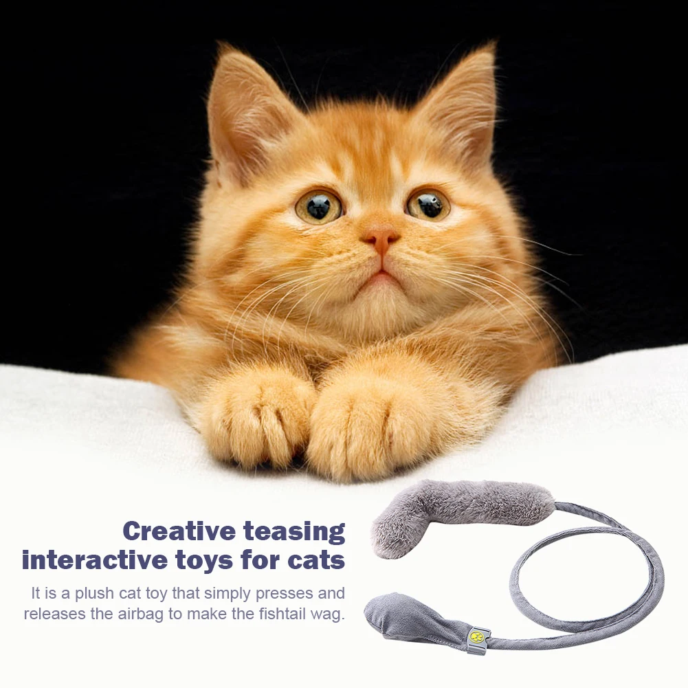 Pet Soft Pneumatic Cat Toy Simulation Cat Chewing Playing Fun Wiggle Tail Toys Pet Interactive Plush Supplies
Pet Soft Pneumatic Cat Toy Simulation Cat Chewing Playing Fun Wiggle Tail Toys Pet Interactive Plush Supplies