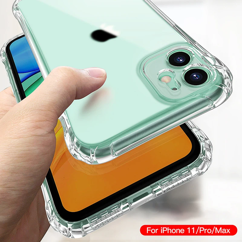 Camera Protection Shockproof Case For iPhone 11 Pro Max 12 Mini X XR XS 8 Plus 7 SE 2020 Airbag Transparent Silicone Phone Cover
Camera Protection Shockproof Case For iPhone 11 Pro Max 12 Mini X XR XS 8 Plus 7 SE 2020 Airbag Transparent Silicone Phone Cover