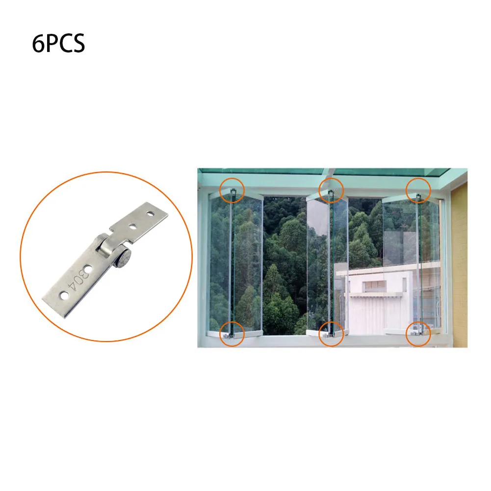 6Pcs Stainless Steel Nothing Frame Hinge Fold Balcony Casement Grass Balcony Doors Hinge Durable And Easy To Install
6Pcs Stainless Steel Nothing Frame Hinge Fold Balcony Casement Grass Balcony Doors Hinge Durable And Easy To Install