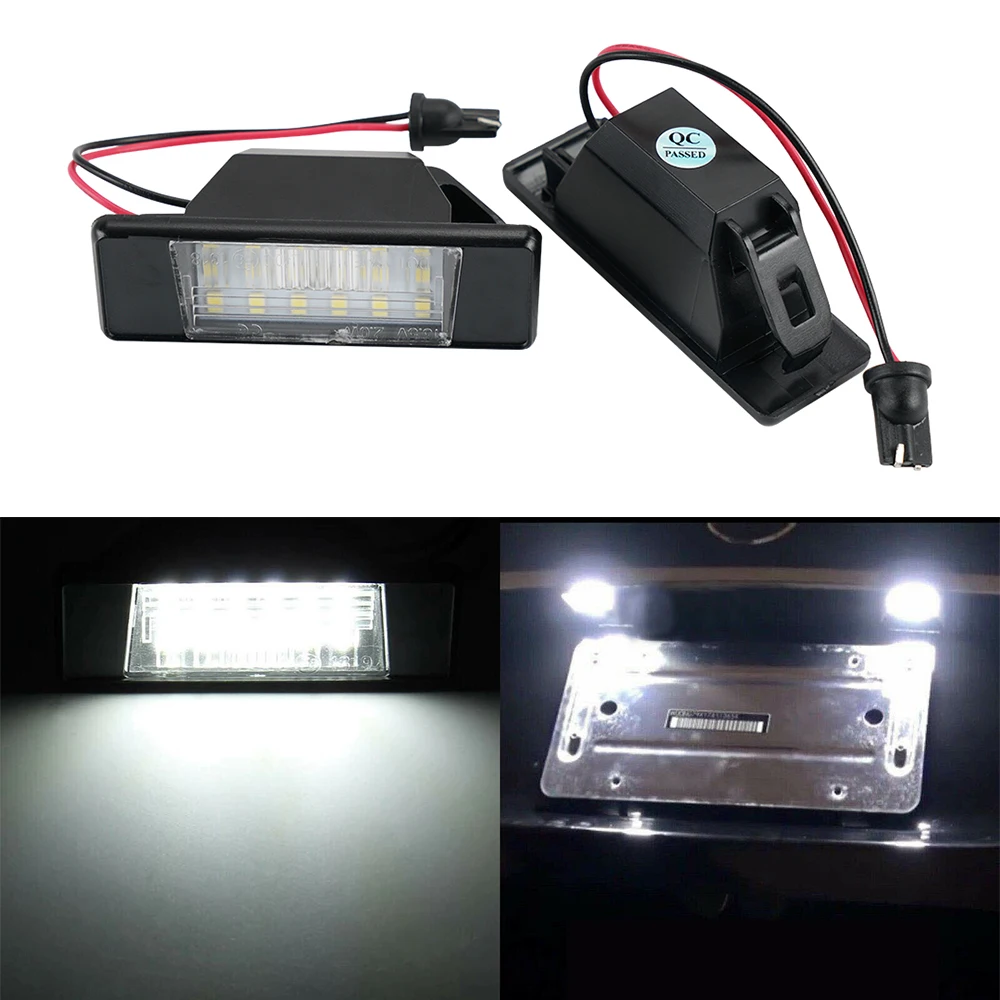 Bevinsee LED License Plate Lights Lamps For Nissan Juke Primera Qashqai X-Trail Audo 6500K White Licence Number Plate Light
Bevinsee LED License Plate Lights Lamps For Nissan Juke Primera Qashqai X-Trail Audo 6500K White Licence Number Plate Light