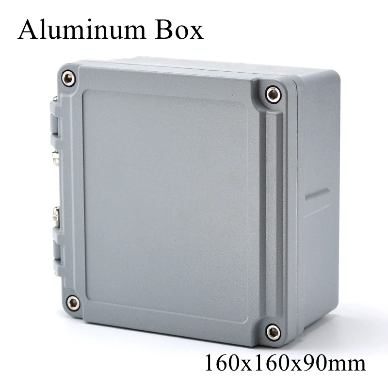 

FA62-1 160x160x90mm IP65 Waterproof Aluminum Junction Box Electronic Terminal Sealed Diecast Metal Enclosure Case Connector