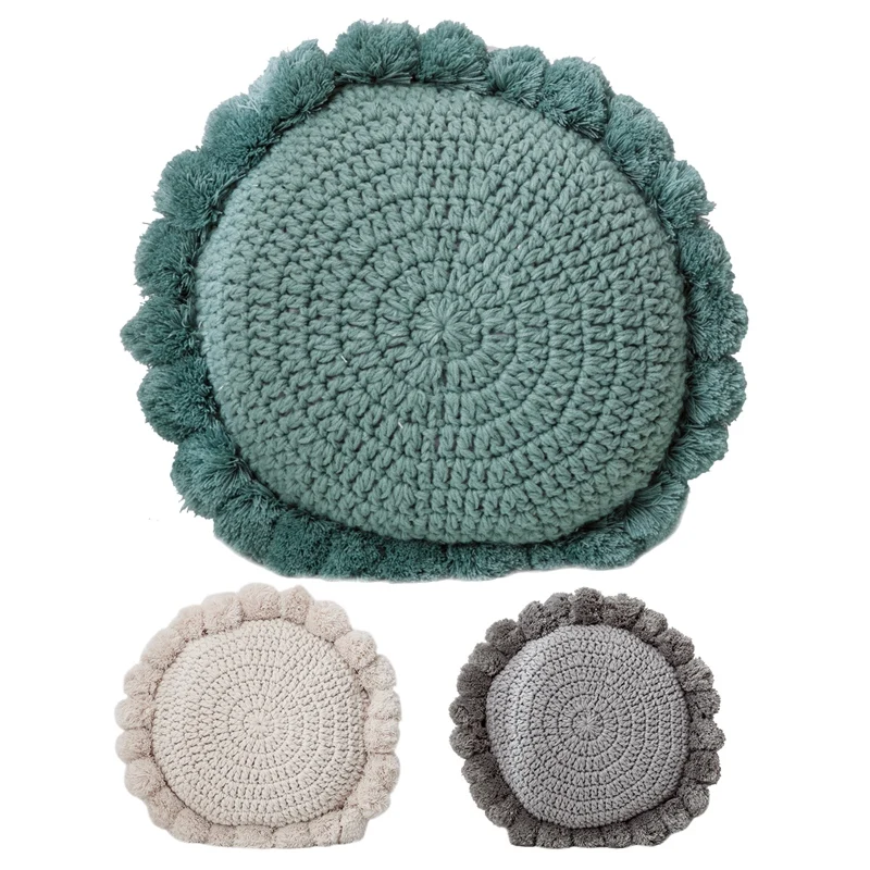 Knitted Throw Pillow Round Couch Pillow Cute Sunflower Throw Pillow Sofa Pillows Hand Rest Seat Cushions Home Decor
Knitted Throw Pillow Round Couch Pillow Cute Sunflower Throw Pillow Sofa Pillows Hand Rest Seat Cushions Home Decor