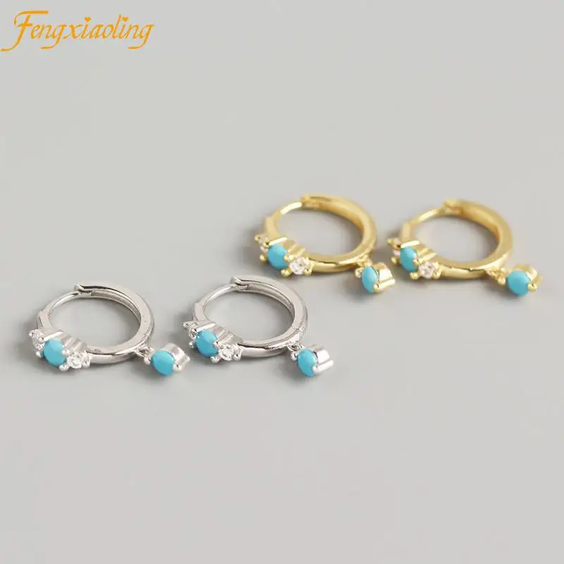 925 Sterling Silver Bohemia Bling Turquoise Hoop Earring For Women Boho Vintage Earrings Jewelry Girls Lovers' Charm Gifts 2021
925 Sterling Silver Bohemia Bling Turquoise Hoop Earring For Women Boho Vintage Earrings Jewelry Girls Lovers' Charm Gifts 2021