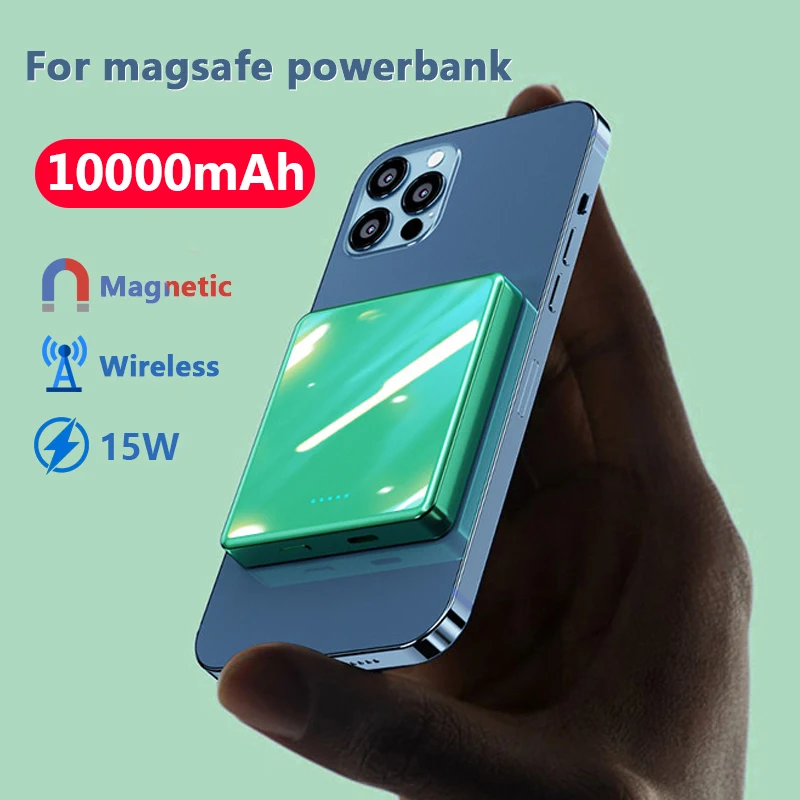 10000mAh Magnetic Fast Wireless charging Power Bank For iPhone 12 12pro 12promax 12mini magsafe charger Mini External battery
10000mAh Magnetic Fast Wireless charging Power Bank For iPhone 12 12pro 12promax 12mini magsafe charger Mini External battery