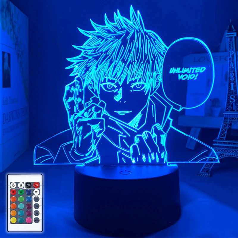 3D Acrylic Jujutsu Kaisen Led Night Light Anime Lamp Satoru Gojo Yuji Itadori for Kids Bedroom Deco Birthday Gift USB Table Lamp
3D Acrylic Jujutsu Kaisen Led Night Light Anime Lamp Satoru Gojo Yuji Itadori for Kids Bedroom Deco Birthday Gift USB Table Lamp