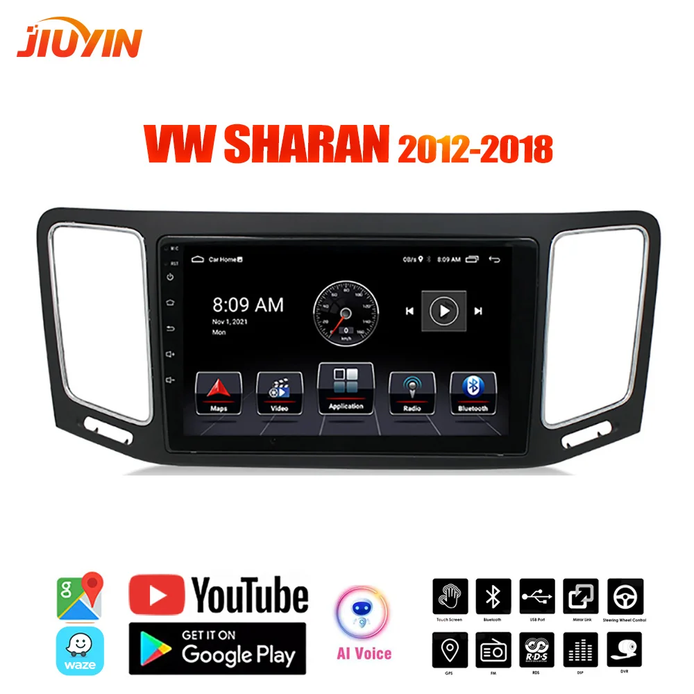 JIUYIN Ai Voice Android 10 Car Radio For Volkswagen Sharan 2012-2018 Navigation GPS Autoradio Touch Screen Stereo Audio Player
JIUYIN Ai Voice Android 10 Car Radio For Volkswagen Sharan 2012-2018 Navigation GPS Autoradio Touch Screen Stereo Audio Player