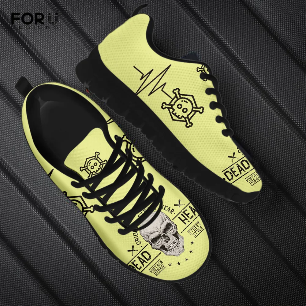 FORUDESIGNS Cool Skull Design Nurse Flat Shoes Female Casual Sneakers Comfort Flats for Lady Outdoor Walking Footwear for Women
FORUDESIGNS Cool Skull Design Nurse Flat Shoes Female Casual Sneakers Comfort Flats for Lady Outdoor Walking Footwear for Women