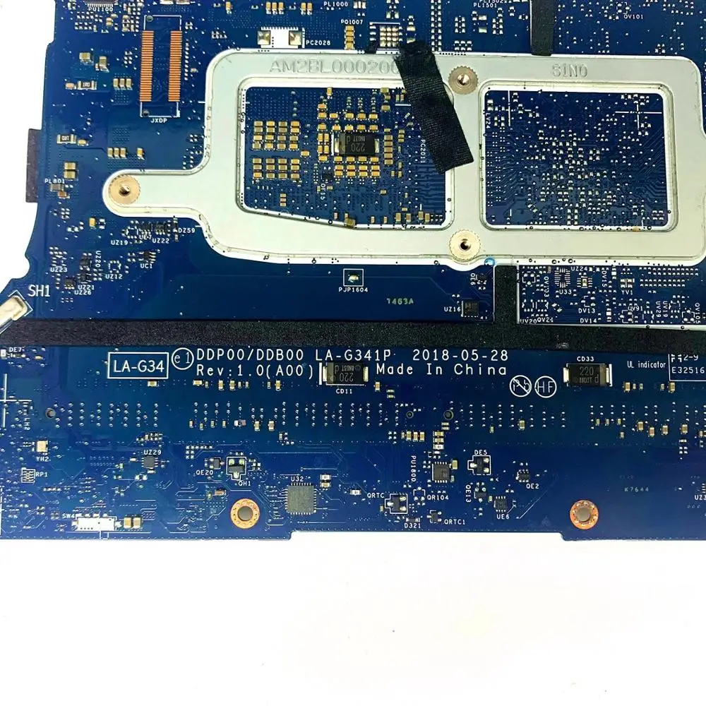 DDP00 DDB00 LA-G341P MB CN-02FC04 02FC04 For DELL XPS 15 9570 Precision 5530 M5530 Laptop motherboard With i5-8300H 100% Tested
DDP00 DDB00 LA-G341P MB CN-02FC04 02FC04 For DELL XPS 15 9570 Precision 5530 M5530 Laptop motherboard With i5-8300H 100% Tested