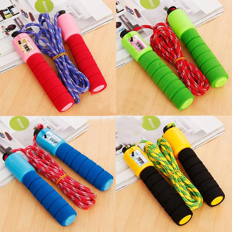 Jump Ropes with Counter Sports Fitness Adjustable Fast Speed Counting Crossfit Jump Skip Rope procircle professional Skipping
Jump Ropes with Counter Sports Fitness Adjustable Fast Speed Counting Crossfit Jump Skip Rope procircle professional Skipping