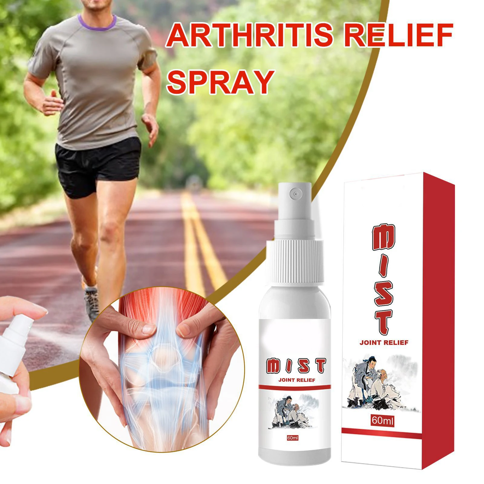Joint Gout Spray Herbal Extract Pain Relief Mist Body Care Spray for Knees Joints Lower Back External Use 60ML PR Sale
Joint Gout Spray Herbal Extract Pain Relief Mist Body Care Spray for Knees Joints Lower Back External Use 60ML PR Sale