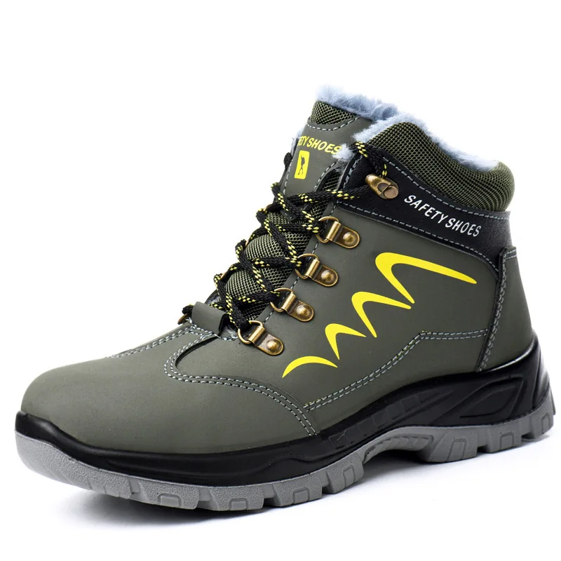Men's winter safety boots high-topsnow boots men's anti-smash and anti-puncture work shoes waterproof wear-resistant warm boots
Men's winter safety boots high-topsnow boots men's anti-smash and anti-puncture work shoes waterproof wear-resistant warm boots
