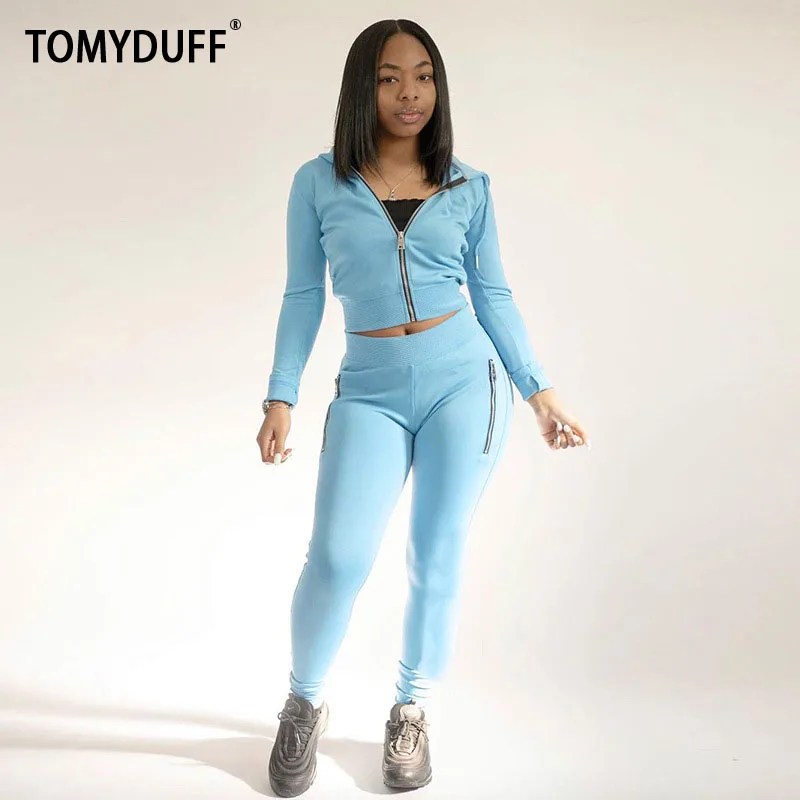 TOMYDUFF Women Autumn And Winter Long Sleeve Drawstring Hooded Cardigan + Zipper Pocket Trousers Two Piece Set Tracksuit Suit
TOMYDUFF Women Autumn And Winter Long Sleeve Drawstring Hooded Cardigan + Zipper Pocket Trousers Two Piece Set Tracksuit Suit