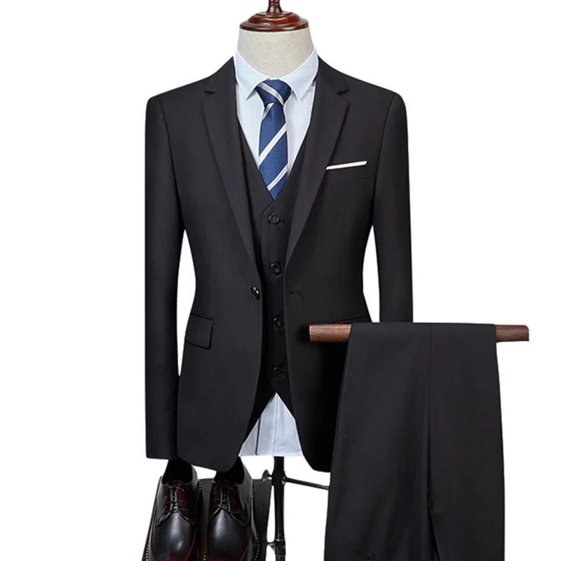 2021 Fashion New Men Business Casual Pack Triple set Male groom Color Blazers jacket Vest
2021 Fashion New Men Business Casual Pack Triple set Male groom Color Blazers jacket Vest