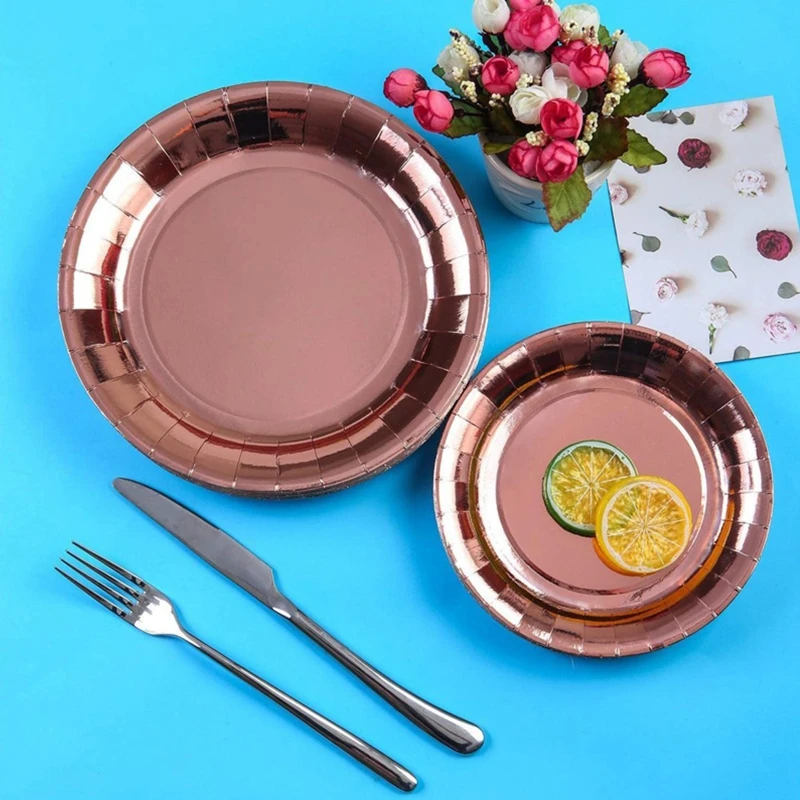 146Pcs Rose Gold Foil Paper Plates Napkins Cup Straws Set Wedding Party Supplies
146Pcs Rose Gold Foil Paper Plates Napkins Cup Straws Set Wedding Party Supplies