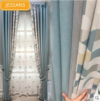 Nordic Modern Minimalist Curtains Irregular Printing Curtains Black Out Curtains for Living Room Bedroom Curtains Finished
Nordic Modern Minimalist Curtains Irregular Printing Curtains Black Out Curtains for Living Room Bedroom Curtains Finished