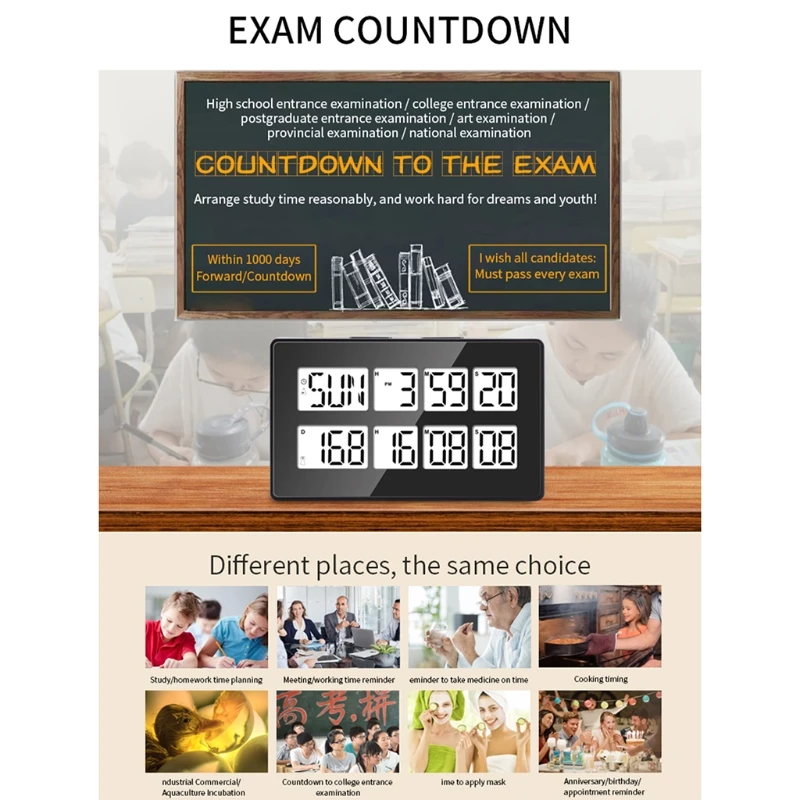 Cooking Timer with 3 Preset Procedure Digital Dual Kitchen Timer Count UP/Down 999 Days Timer Alarm Clock Magnetic Drop Shipping
Cooking Timer with 3 Preset Procedure Digital Dual Kitchen Timer Count UP/Down 999 Days Timer Alarm Clock Magnetic Drop Shipping