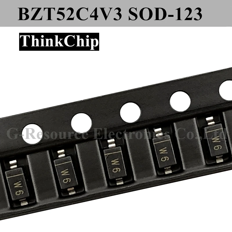 (100pcs) BZT52C4V3 SOD-123 SMD 1206 Voltage Stabilized Diode 4.3V (Marking W6)
(100pcs) BZT52C4V3 SOD-123 SMD 1206 Voltage Stabilized Diode 4.3V (Marking W6)
