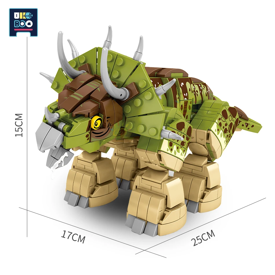 UKBOO 735pcs City Jurassic Dinosaur Triceratops Model World Park Building Blocks Figures Bricks Educational Toys For Children
UKBOO 735pcs City Jurassic Dinosaur Triceratops Model World Park Building Blocks Figures Bricks Educational Toys For Children