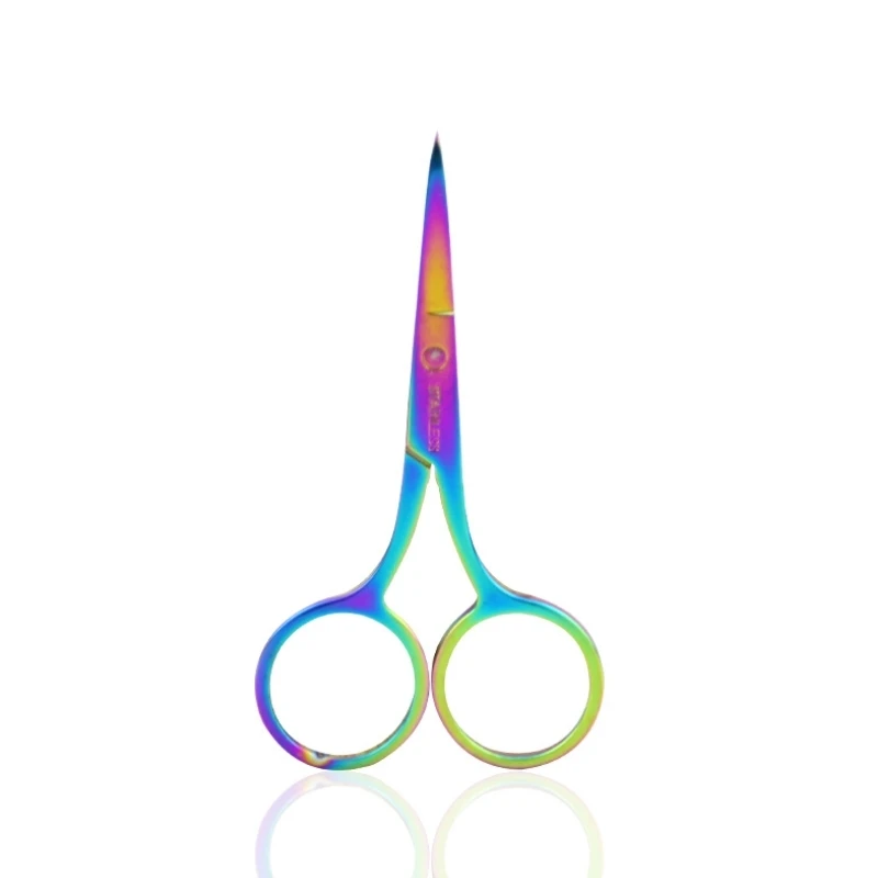 Colorful Stainless Steel Eyebrow Scissor Small Nail Tools Eyebrow Nose Hair Trim Scissor Sharp Point Curve Tip Makeup Tool
Colorful Stainless Steel Eyebrow Scissor Small Nail Tools Eyebrow Nose Hair Trim Scissor Sharp Point Curve Tip Makeup Tool