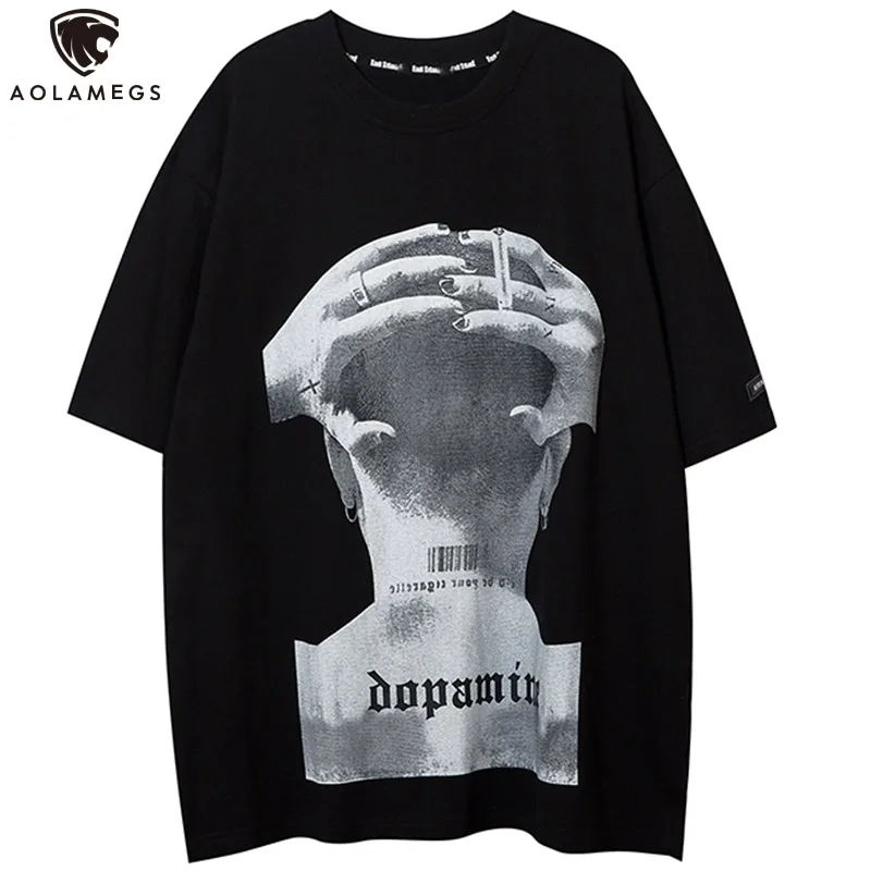 Aolamegs Men's Tee Shirts High Street Cool Boy Printed Oversized T Shirt Men Summer Casual All-match Vintage Advanced Streetwear
Aolamegs Men's Tee Shirts High Street Cool Boy Printed Oversized T Shirt Men Summer Casual All-match Vintage Advanced Streetwear